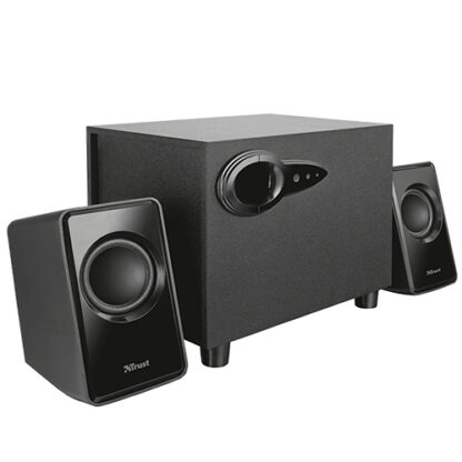 ALTAVOCES TRUST 2.1 AVORA - 9W RMS - CONTROLES VOLUMEN Y BAJOS EN SUBWOOFER - ALIMENTACION USB - DISEÑO COMPACTO  20442