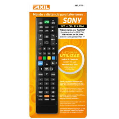 MANDO A DISTANCIA UNIVERSAL ENGEL AXIL ESPECIFICO PARA TV SONY  MD0029