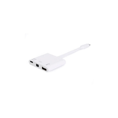 CABLE ADAPTADOR  USB-C MACHO A MINI DISPLAYPORT HEMBRA /  USB TIPO A 3.0 /  USB-C HEMBRA