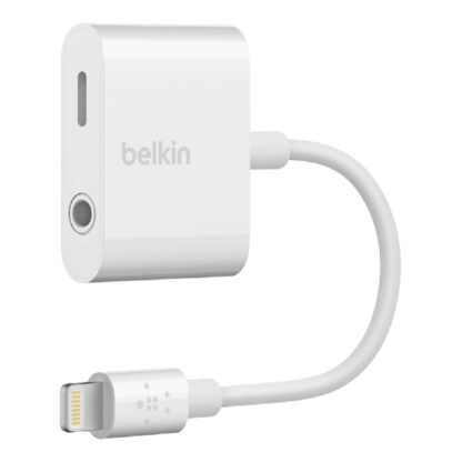 Imagen y Sonido>Conversores y adaptadores BELKIN F8J212BTWHT LIGHTNING A USB-C + 3.5MM  ROCKSTAR COLOR BLANCO