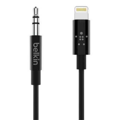 CABLE DE AUDIO BELKIN AV10172BT06-BLK  DE 3,5mm CON CONECTOR LIGHTNING  1,8m COLOR NEGRO