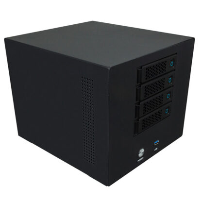 CAJA SERVIDOR NAS UNYKAch UKNA4U40 FORMATO PB ITX 4 BAHIAS 3.5" o 2.5" HOT SWAP SIN FUENTE (FLEX 1U UKPSU1U40003)