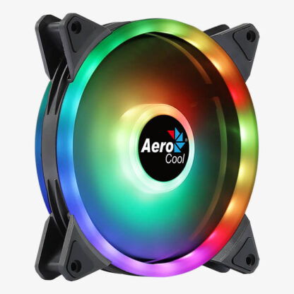 VENTILADOR INT. AEROCOOL DUO ARGB 140mm ANILLO LED DUAL