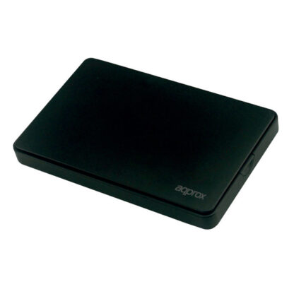 CAJA HD EXTERNA APPROX APPHDD200B USB 2.0 PARA DISCOS DE 2.5" SATA DE 9.5mm COLOR NEGRO