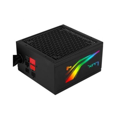 FUENTE ALIMENTACION AEROCOOL LUX RGB  850W, CERTIFICADO 80 PLUS BRONZE, MODULAR , PFC ACTIVO, VENT. 12x12cm ILUMINACION RGB-A (ADRESSABLE) HASWELL