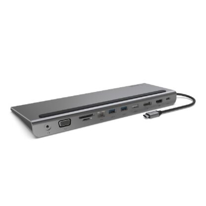 DOCKING BELKIN INC004BTSGY USB-C A HDMI, DISPLAYPORT, VGA, USB-A, USB-C, ETHERNET, JACK 3,5 mm COLOR GRIS