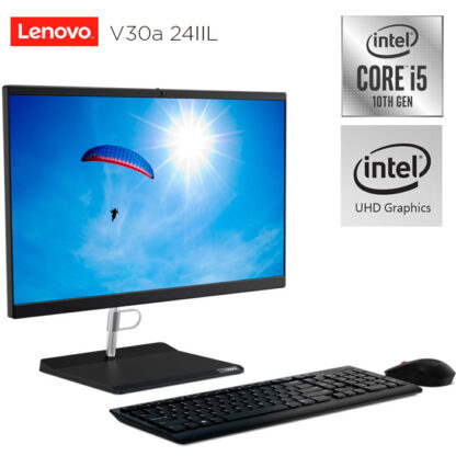 ALL IN ONE ORDENADOR AIO LENOVO V30a-24IIL i5-1035G1 23.8"FHD 8GB 512SSD M.2 NVMe W10 regulable en altura inc. teclado y mouse