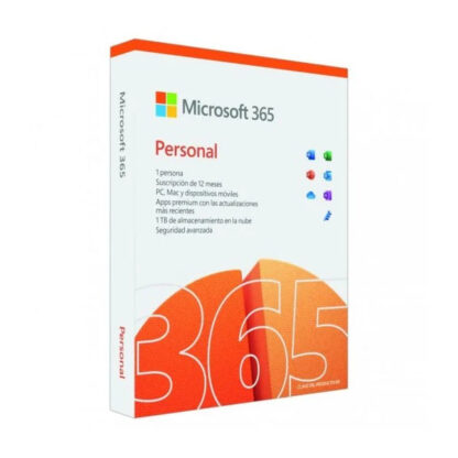 MICROSOFT 365 PERSONAL ESPAÑOL 1 USUARIO HASTA5 DISPOSITIVOS  1 AÑO  SUBSCRIPCIÓN