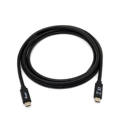 CABLE USB-C MACHO USB-C MACHO USB 3.2 2M TRANSFERENCIA 5G 3A COLOR NEGRO