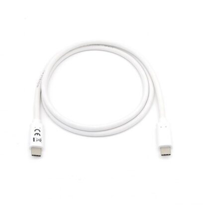 CABLE USB-C MACHO USB-C MACHO USB 3.2  2M TRANSFERENCIA 5G 3A (60W) COLOR BLANCO