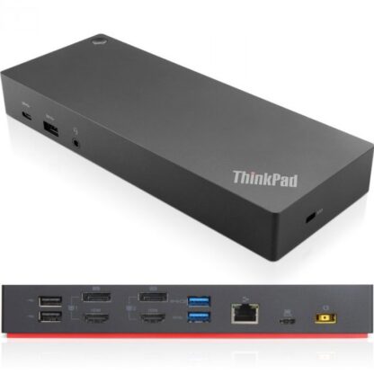 DOCKING LENOVO THINKPAD PRO DOCKING STATION USB-C, 135W USB 3.1(allways on) 2ptos DISPLAY PORT, 2ptos HDMI, RJ45, AUDIO