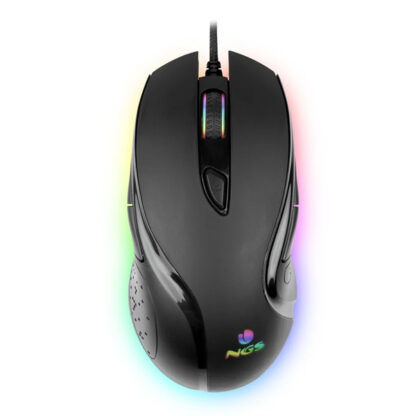 MOUSE NGS GAMING GMX-125  AMBIDIESTRO/ERGONOMICO EFECTOS LUMINOSOS 7 COLORES USB COLOR NEGRO