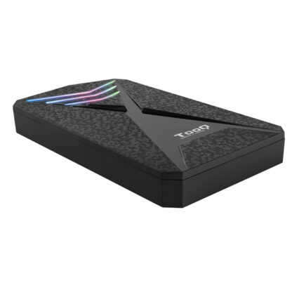 CAJA EXTERNA GAMING TOOQ TQE-2550RGB 2,5" PARA HD DE 9,5MM SATA USB3.0/3.1GEN1 LED RGB