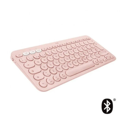 TECLADO LOGITECH K380  PARA MAC BLUETOOTH PARA TRES DISPOSITIVOS COLOR ROSA P/N:920-010400