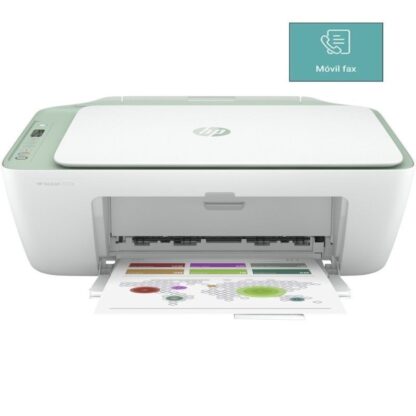 MULTIFUNCION HP DESKJET 2722e WIFI USB 20PPM NEGRO 16 PPM COLOR SCAN 1200PP COLOR BLANCO/VERDE