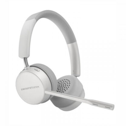 HEADSET BLUETOOTH ENERGY SISTEM OFFICE WIRELESS 6 WHITE BT 5.0 HQ VOICE CALLS 15h DE CONVERSACION PROMO