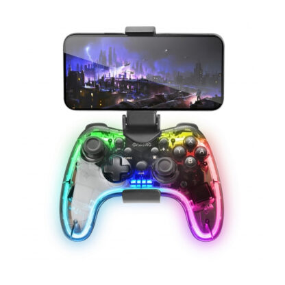 GAMEPAD BLUETOOTH MARS GAMING MGP-BT BT5.0 CONEXION USB-C MULTIPLATAFORMA GIROSCOPICO 20 BOTONES RGB NEON VIBRACIÓN HAPTICA DUAL