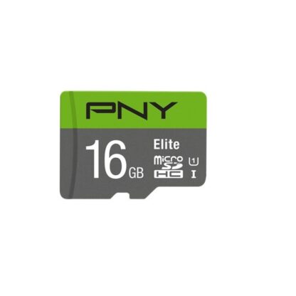 MEMORIA SD MICRO 16GB  PNY Elite microSDHC UHS-I Clase 10 100Mb/S + ADAPTADOR SD   P-SDU16GU185GW-GE