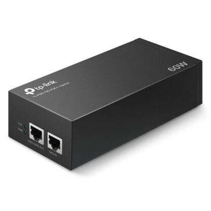 POE INJECTOR TP-LINK POE170S 2P GIGBIT 60W PASA DATOS Y ALIMENTACION POR EL MISMO CABLE HASTA 100 METROS PLUG AND PLAY