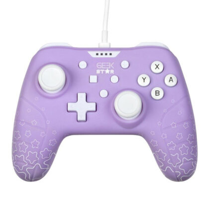 GAMEPAD KONIX GEEK GIRL AMETHYST CABLE 3m COMPATIBLE CON PC Y SWITCH COLOR LILA KX-GS-SW-PAD-AME