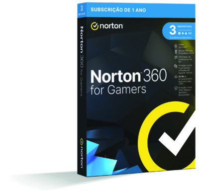 NORTON 360 FOR GAMERS 50GB PORTUGUES 1 USER 3 DEVICE 12MO BOX