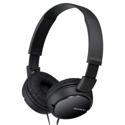 HEADSET SONY MDR-ZX110PK COMPACTOS CABLE 1.2m CONEXION JACK 3.5 CON CONTROL REMOTO COLOR NEGRO