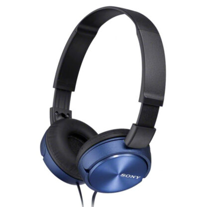 HEADSET SONY MDR-ZX310AP  COMPACTOS MICROFONO INTEGRADO CABLE 1.2m CONEXION JACK 3.5 CON CONTROL REMOTO COLOR AZUL