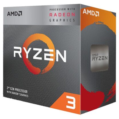 CPU AMD AM4 RYZEN 3 3200G  3.6GHz - 4.0GHz QUAD CORE 4MB CACHE 64 BITS 65WAT VEGA-GPU  BOX