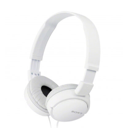 HEADSET SONY MDR-ZX110AP DIADEMA PLEGABLE COLOR BLANCO CONECTOR JACK 3.5mm SENSIBILIDAD 98db