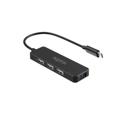 ADAPTADOR 4 PUERTOS USB-C APPROX APPC48v2 3XUSB 2.0 1XUSB 2.0