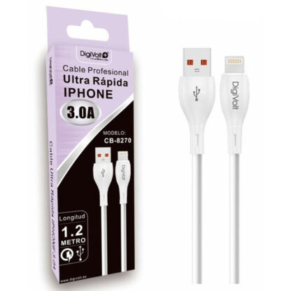 CABLE PROFESIONAL RAPIDO PARA IPHONE 3.0A CB-8270