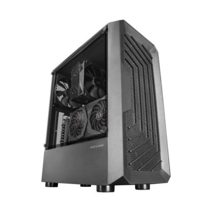 CAJA ATX SEMITORRE MARS GAMING MC-2000 BLACK FRONTAL MESH VENTANA LATERAL CAMARA DUAL SIN FUENTE DE ALIMENTACION