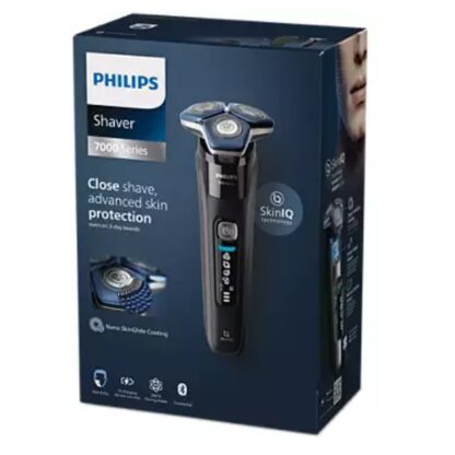 AFEITADORA PHILIPS S7886/35 SERIE 7000 COLOR NEGRO 3 CABEZALES USO EN HUMEDO Y SECO INALAMBRICA BLUETOOTH APP GROOMTRIBE